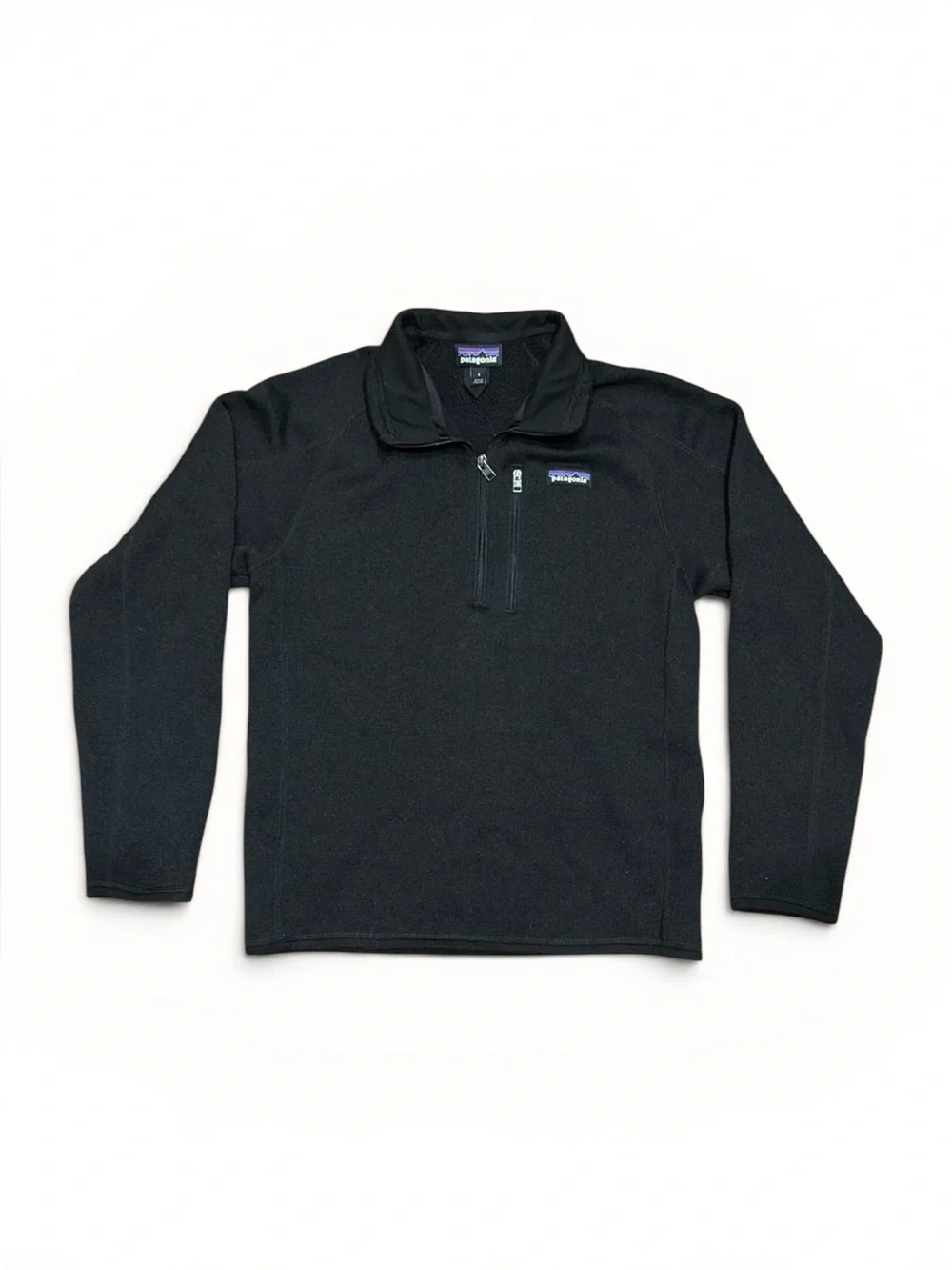Patagonia Men's Better Sweater 1/4 Zip Pullover Size Small Black